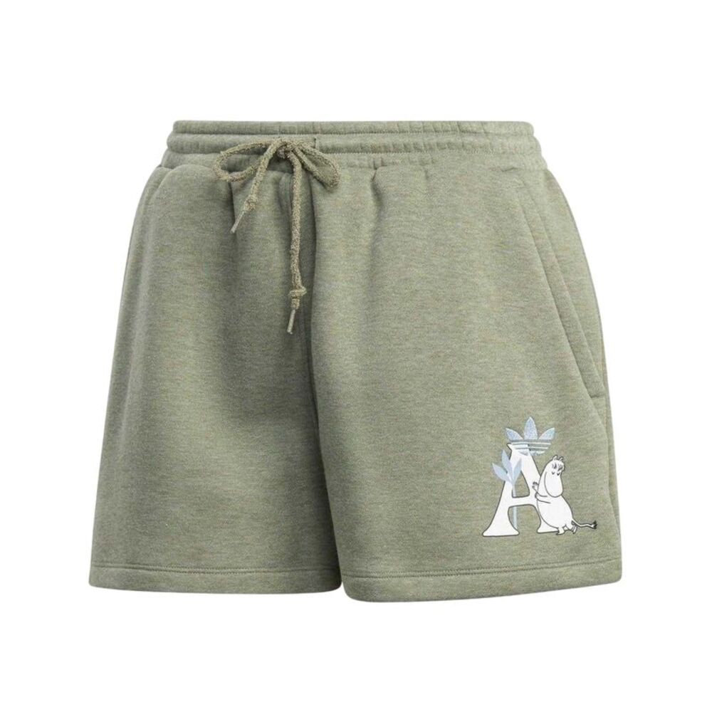Moomin Womens/Ladies Adidas Sweat Shorts / Green